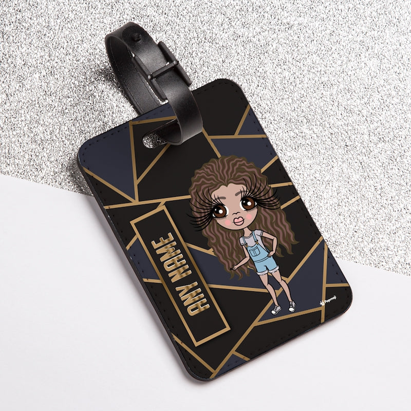 ClaireaBella Girls Geo Print Luggage Tag - Image 3