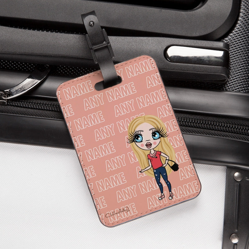 ClaireaBella Girls Repeat Name Luggage Tag - Image 2