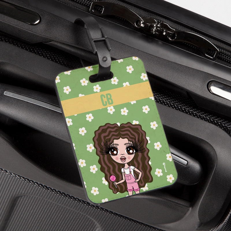 ClaireaBella Girls Personalised Retro Daisy Luggage Tag - Image 4