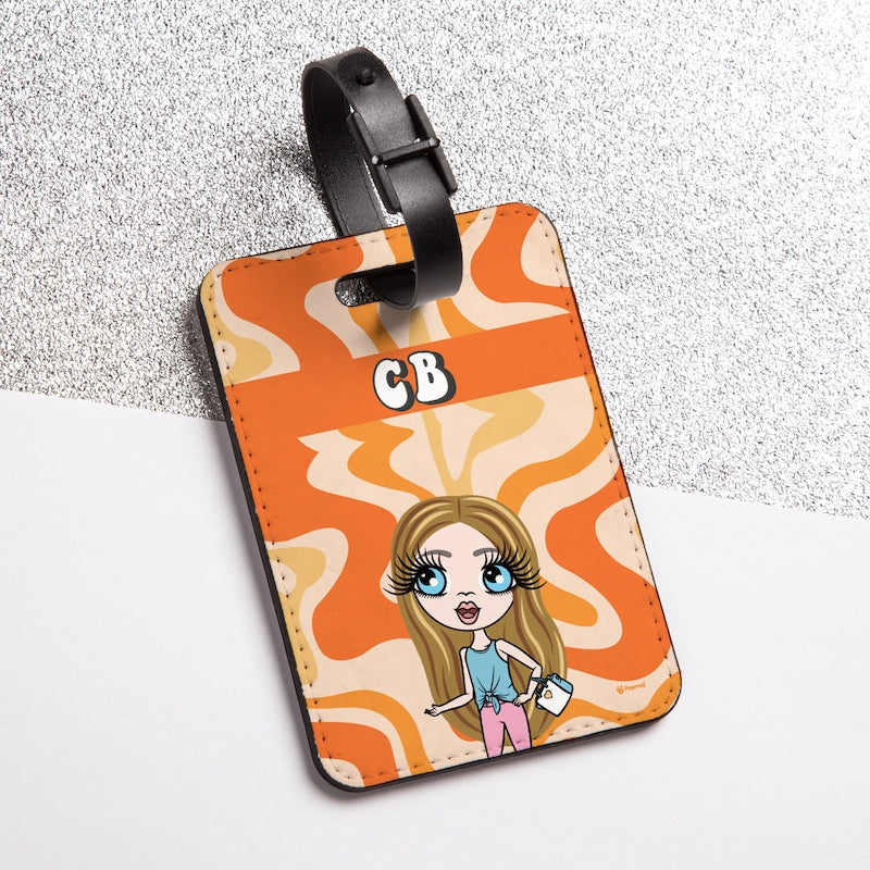 ClaireaBella Girls Personalised Swiggle Luggage Tag - Image 1