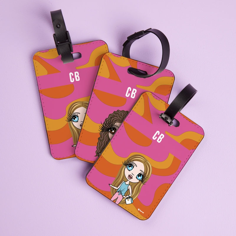 ClaireaBella Girls Personalised Swirl Luggage Tag - Image 2