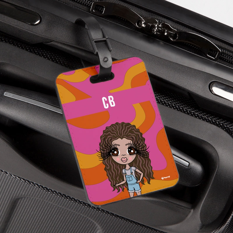 ClaireaBella Girls Personalised Swirl Luggage Tag - Image 4