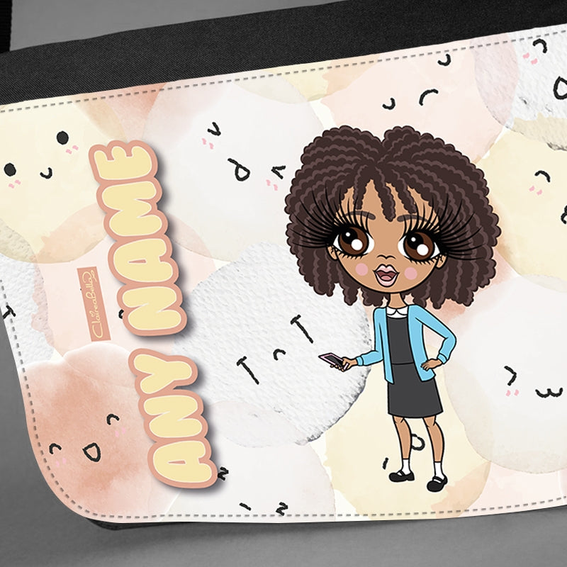 ClaireaBella Girls Personalised Fluffy Emojis Messenger Bag - Image 4