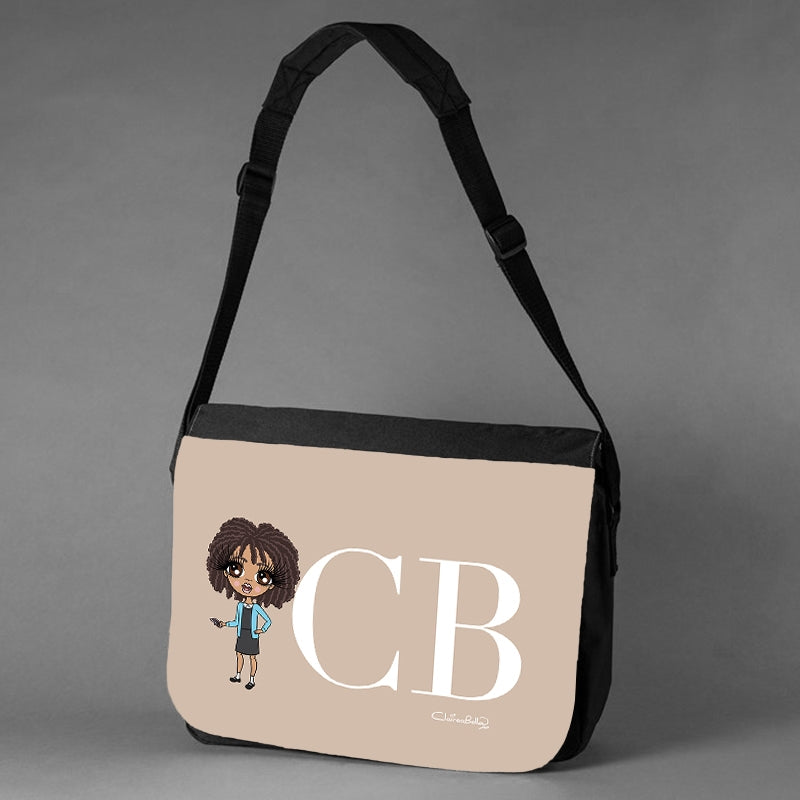 ClaireaBella Girls The LUX Collection Initial Nude Messenger Bag - Image 3