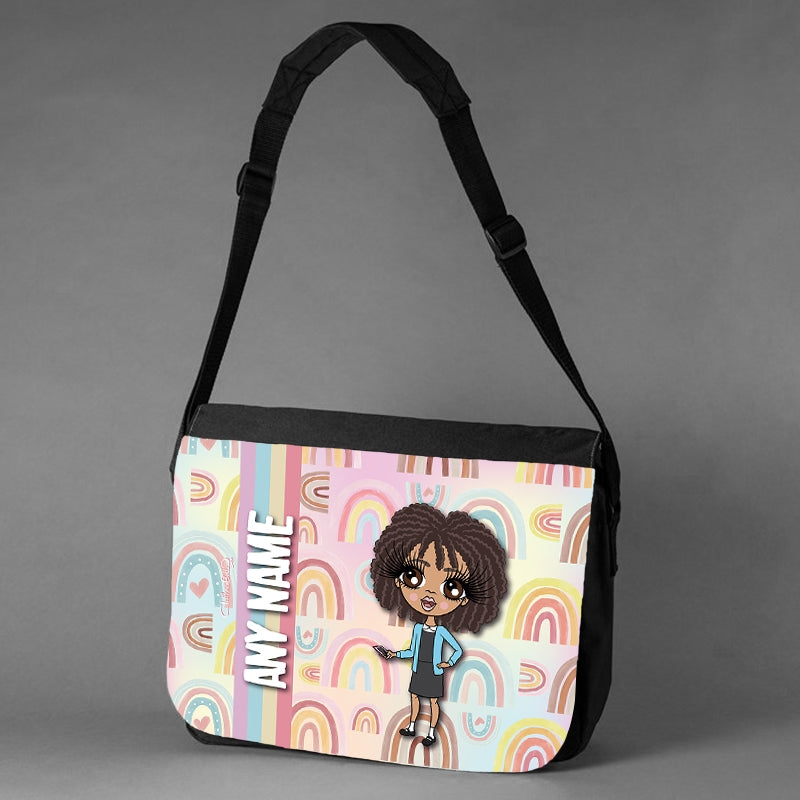 ClaireaBella Girls Personalised Rainbows Messenger Bag - Image 3