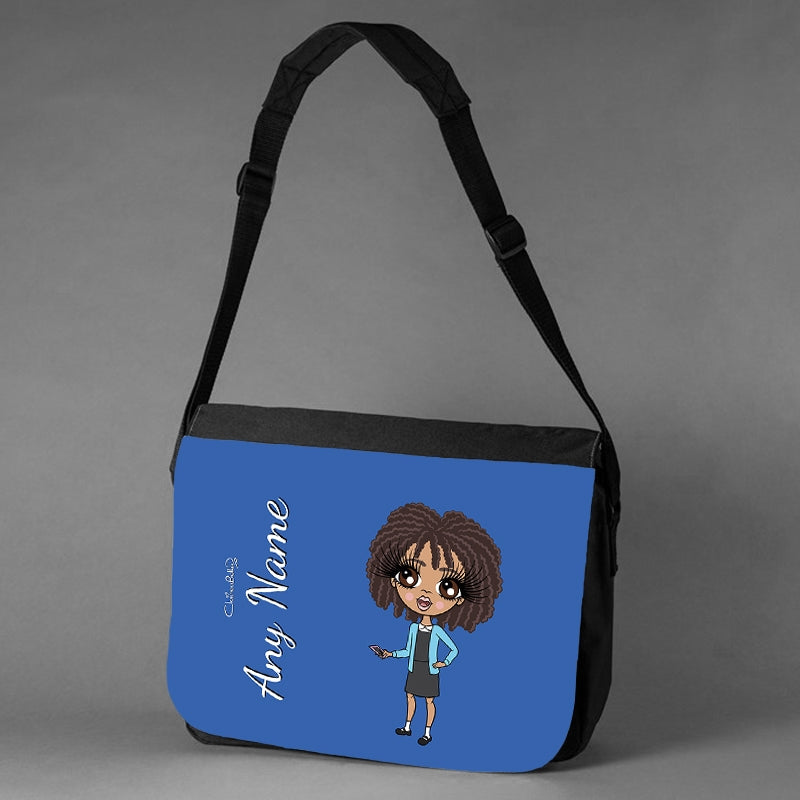 ClaireaBella Girls Personalised Royal Blue Messenger Bag - Image 2