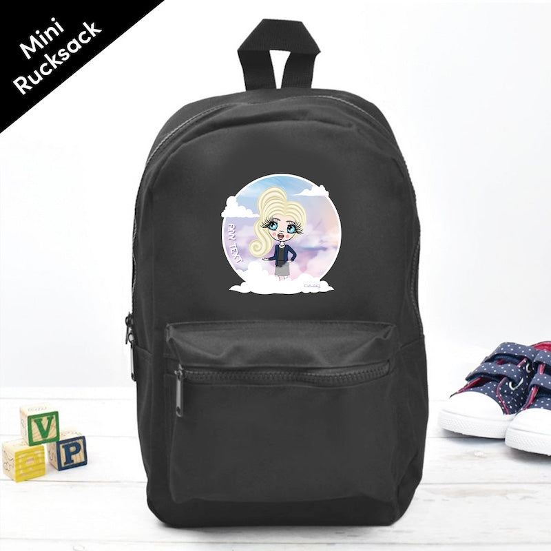ClaireaBella Girls Personalised Clouds Mini Rucksack - Image 4