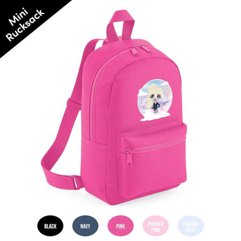 ClaireaBella Girls Personalised Clouds Mini Rucksack - Image 3