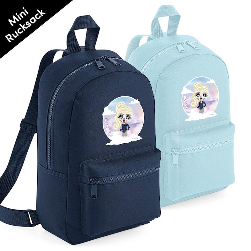 ClaireaBella Girls Personalised Clouds Mini Rucksack - Image 2