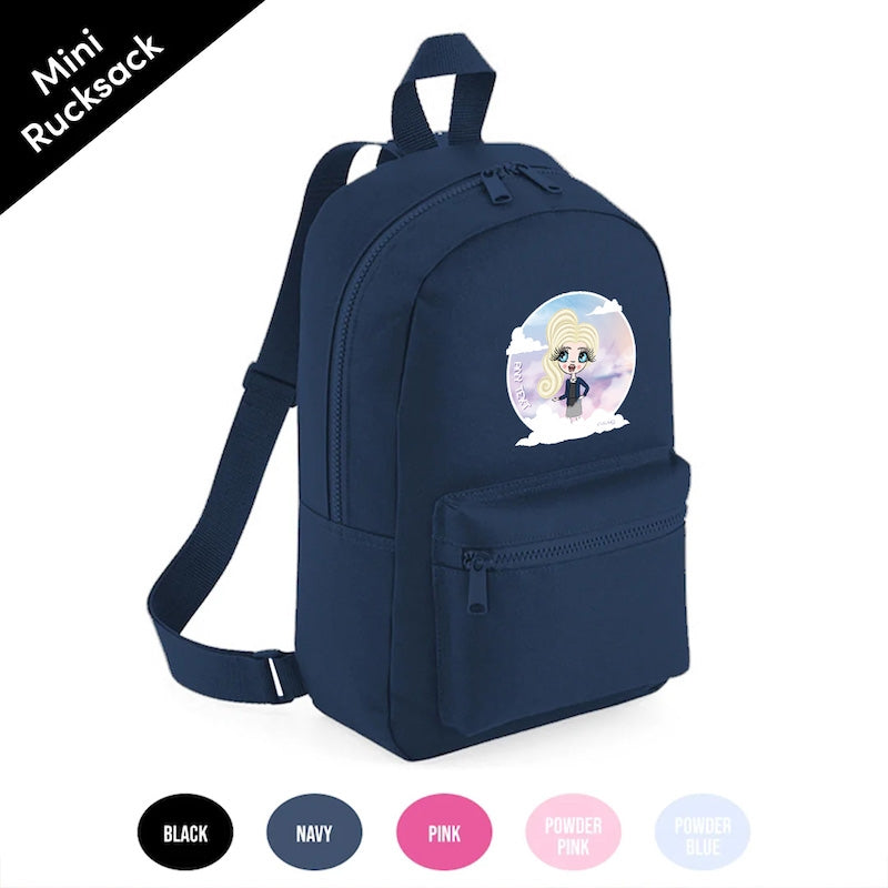 ClaireaBella Girls Personalised Clouds Mini Rucksack - Image 5
