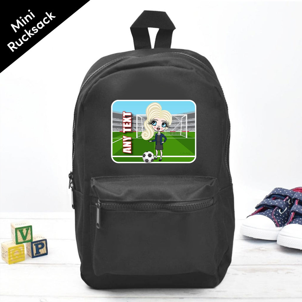 ClaireaBella Girls Personalised Football Mini Rucksack - Image 2