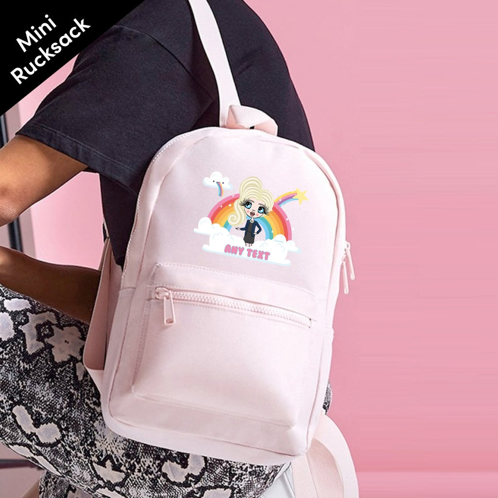 ClaireaBella Girls Personalised Rainbow Mini Rucksack - Image 5