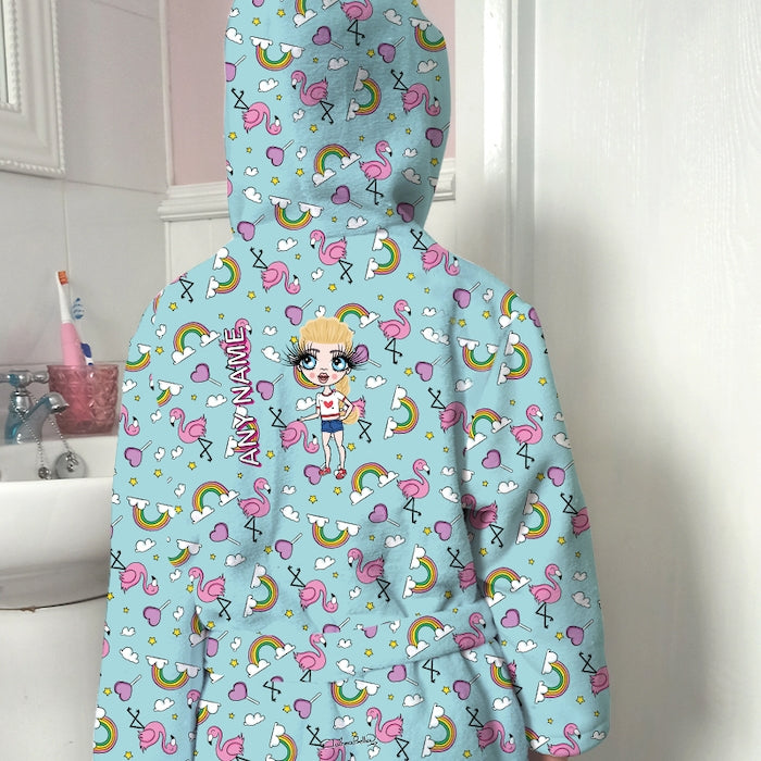 ClaireaBella Girls Rainbows Dressing Gown - Image 3