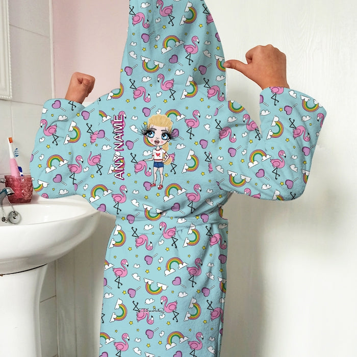 ClaireaBella Girls Rainbows Dressing Gown - Image 1