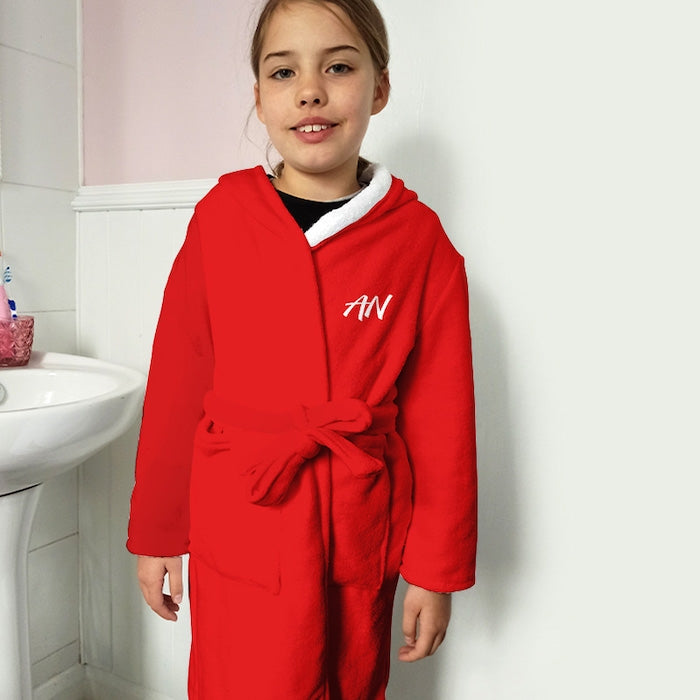 ClaireaBella Girls Red Dressing Gown - Image 4