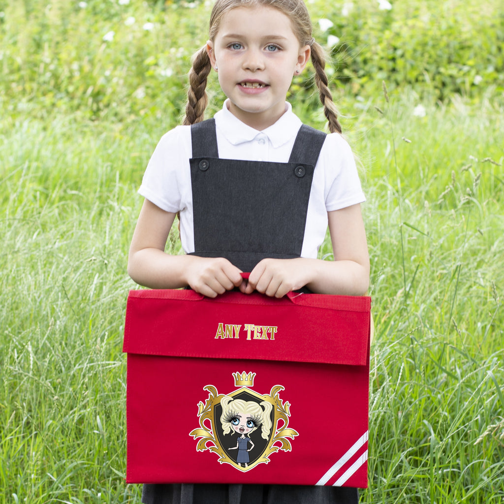 ClaireaBella Girls Royal Crest Book Bag - Image 3