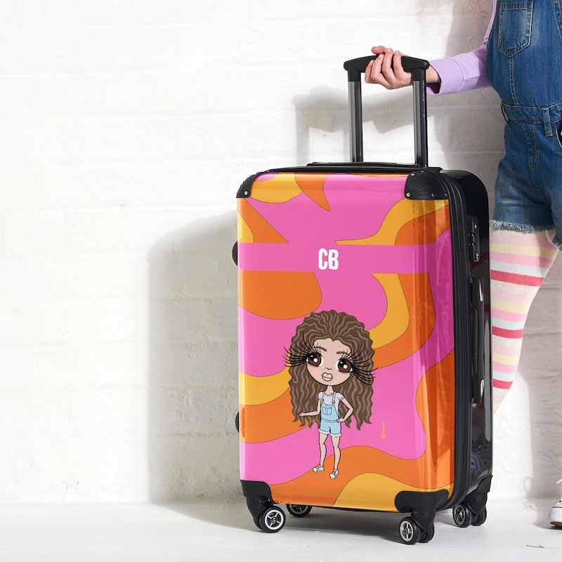 ClaireaBella Girls Personalised Swirl Suitcase - Image 3