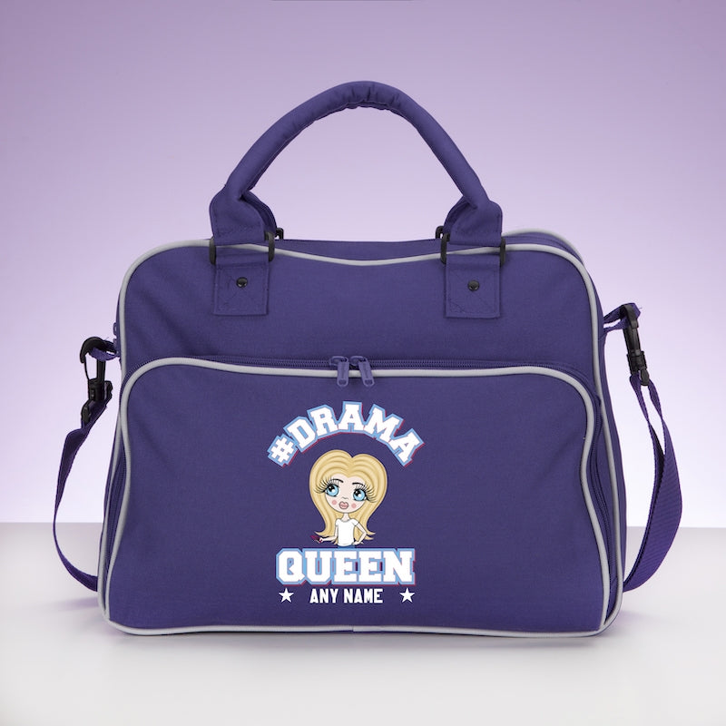 ClaireaBella Girls Personalised Drama Queen Travel Bag - Image 1