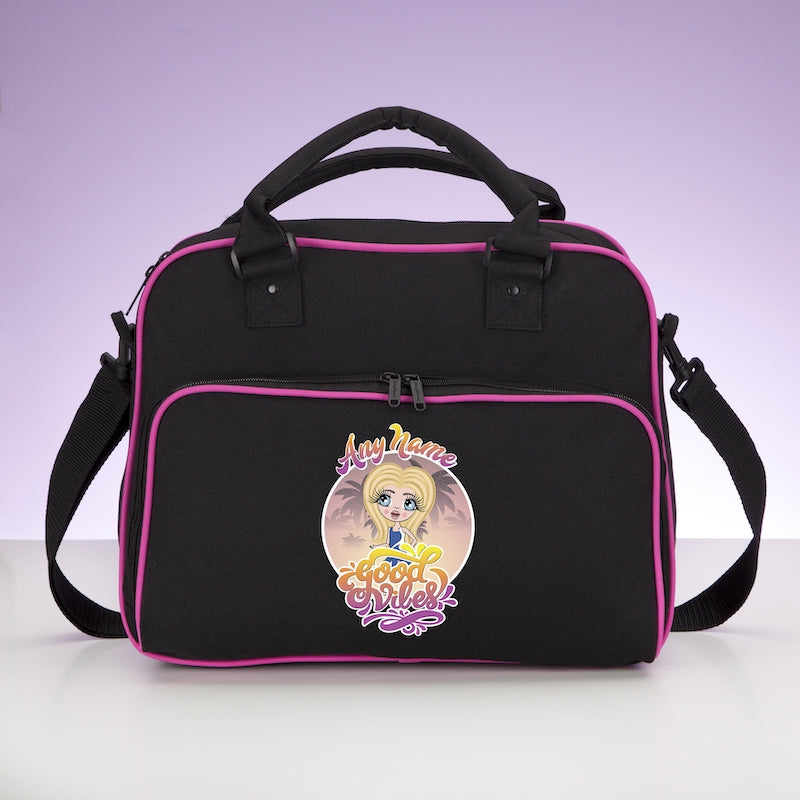 ClaireaBella Girls Personalised Good Vibes Travel Bag - Image 6