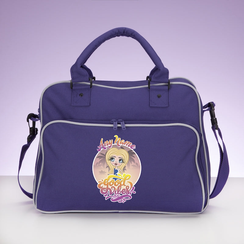 ClaireaBella Girls Personalised Good Vibes Travel Bag - Image 5