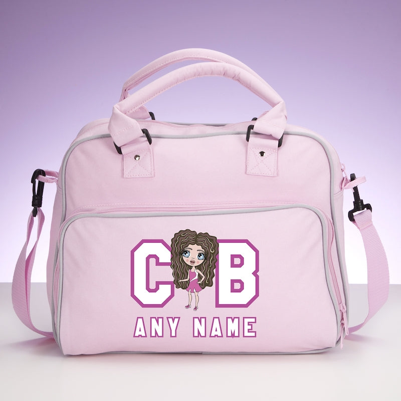 ClaireaBella Girls Personalised Initials Travel Bag - Image 1