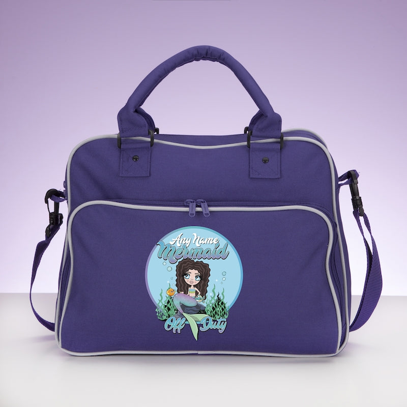 ClaireaBella Girls Personalised Mermaid Travel Bag - Image 1