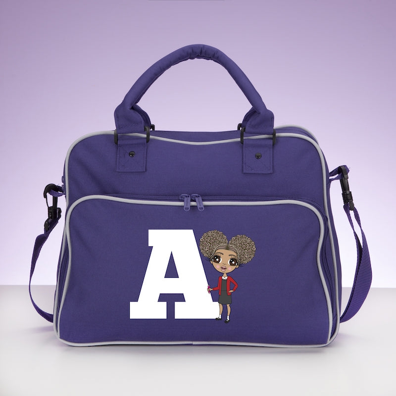 ClaireaBella Girls Personalised One Letter Travel Bag - Image 5