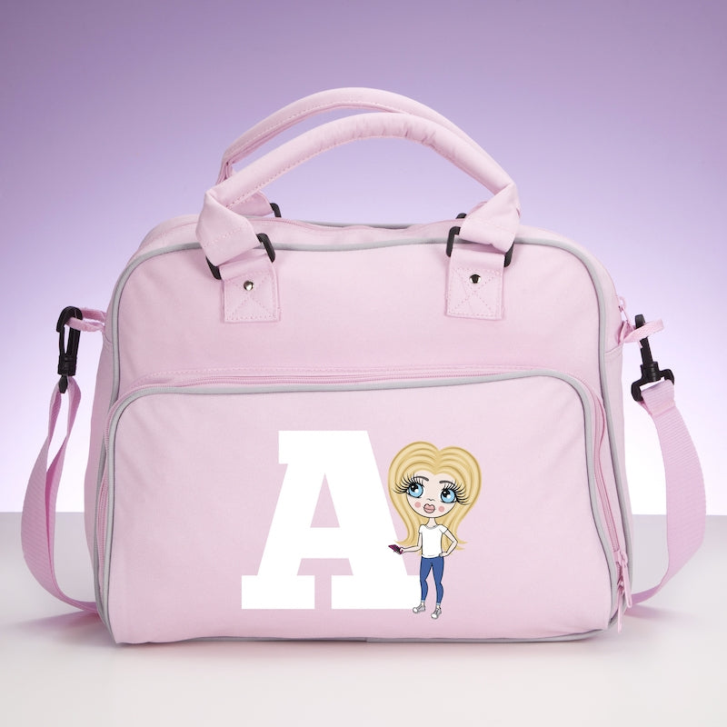 ClaireaBella Girls Personalised One Letter Travel Bag - Image 6