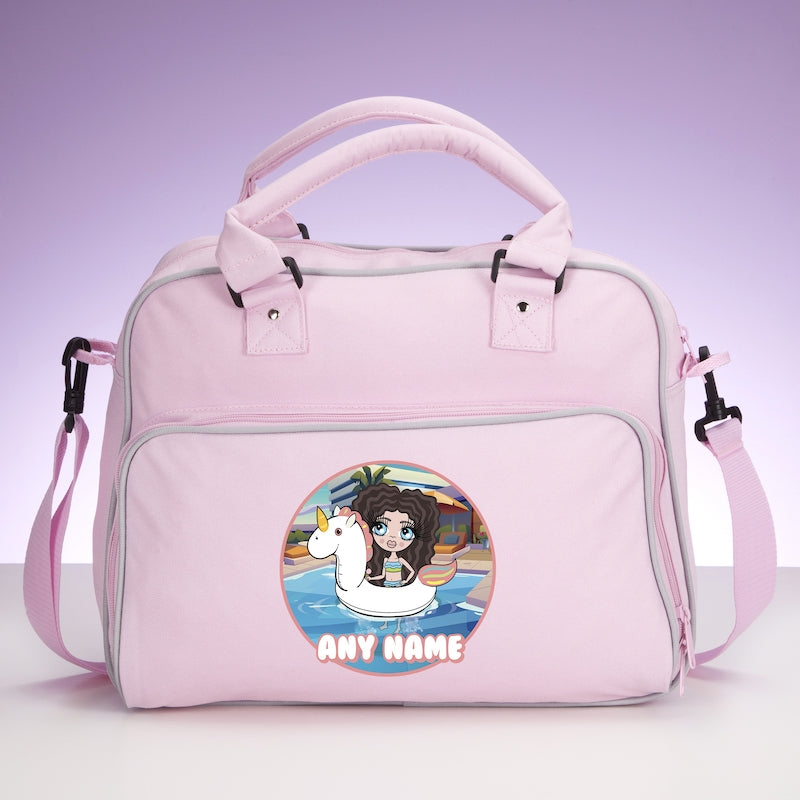 ClaireaBella Girls Personalised Unicorn Float Travel Bag - Image 1