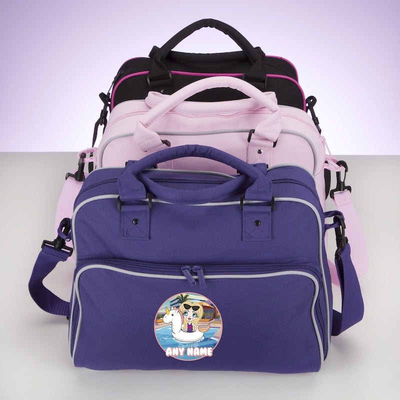 ClaireaBella Girls Personalised Unicorn Float Travel Bag - Image 4
