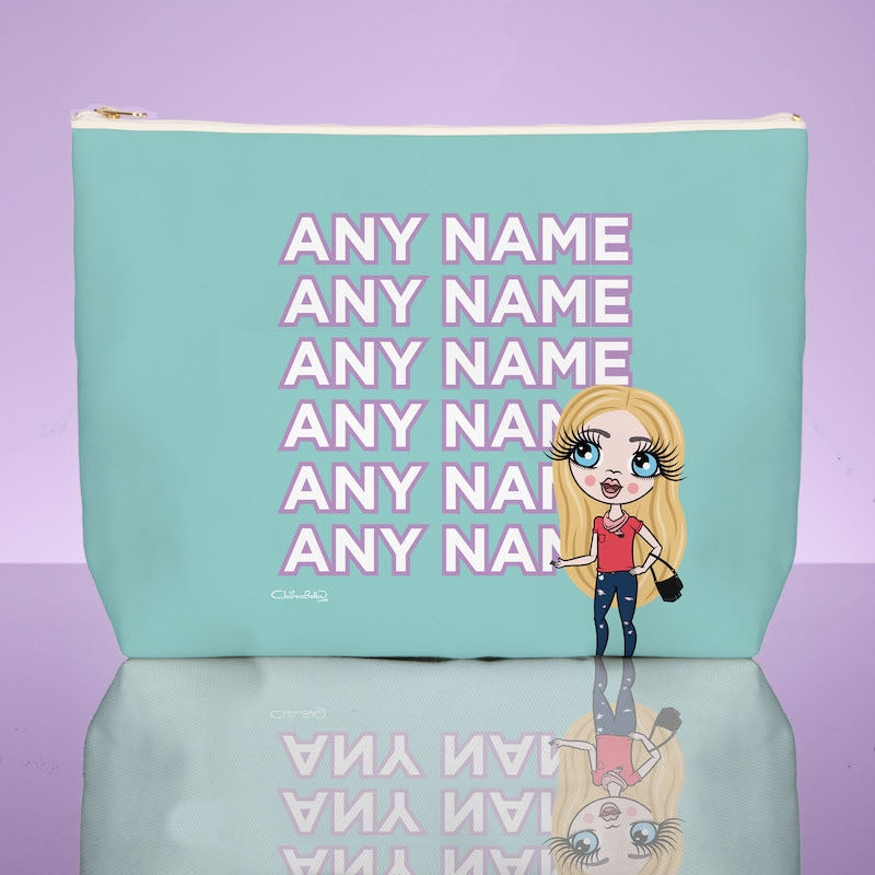 ClaireaBella Girls Turquoise Multiple Name Wash Bag - Image 3