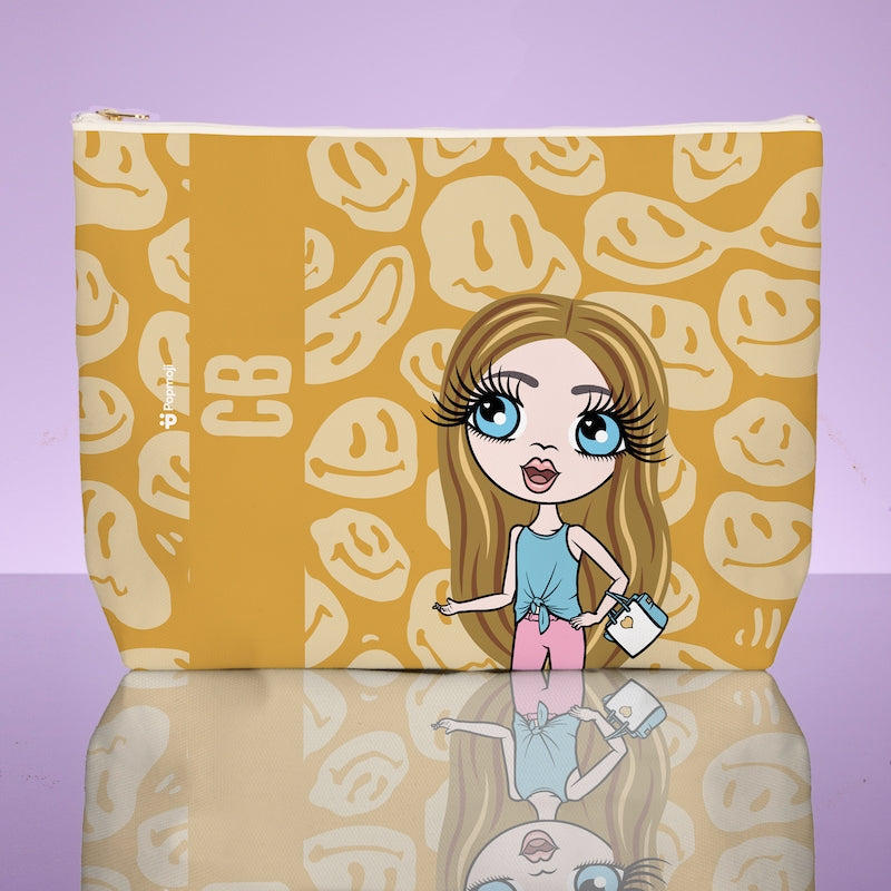 ClaireaBella Girls Personalised Repeat Smile Wash Bag - Image 1