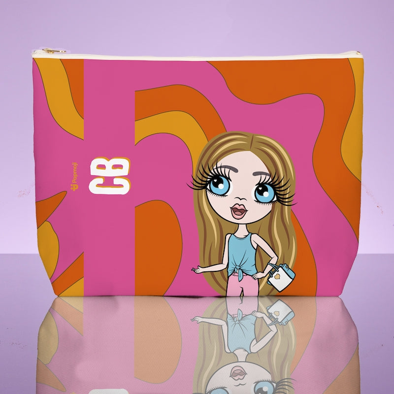 ClaireaBella Girls Personalised Swirl Wash Bag - Image 1