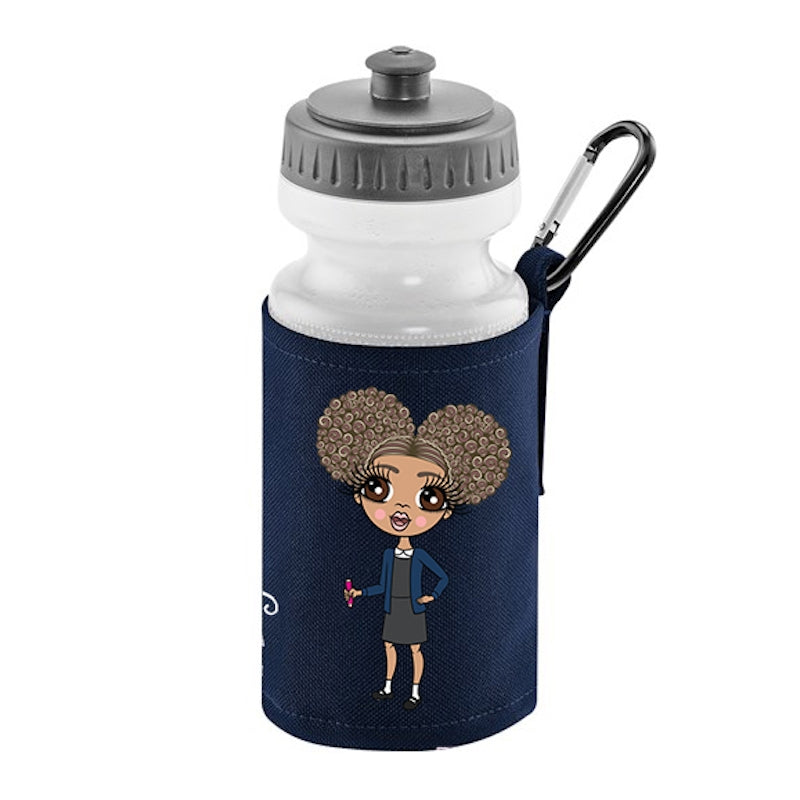 ClaireaBella Girls Personalised Water Bottle and Holder - Image 1