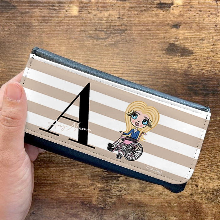 ClaireaBella Girls Wheelchair The LUX Collection Initial Stripe Glasses Case - Image 2