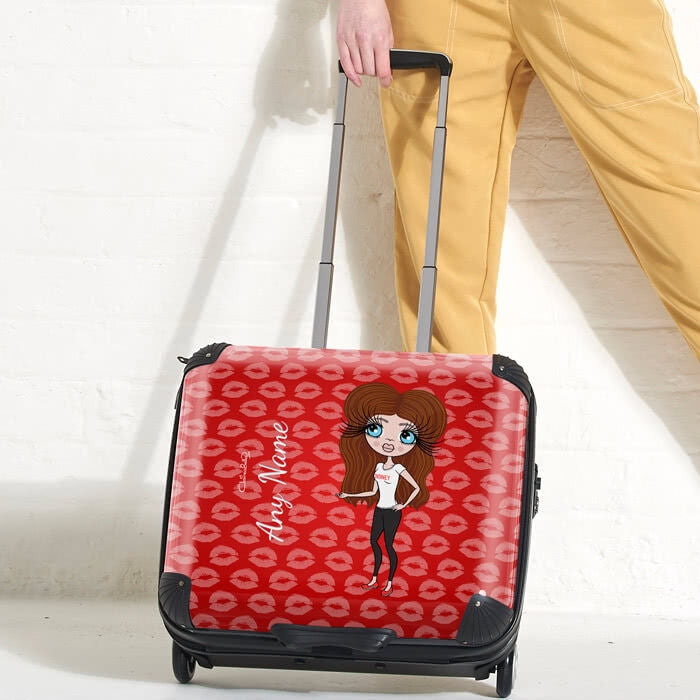ClaireaBella Lip Print Weekend Suitcase - Image 2