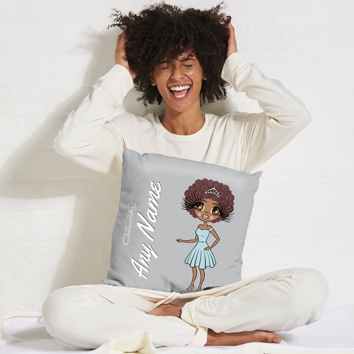 ClaireaBella Square Cushion - Light Grey - Image 3