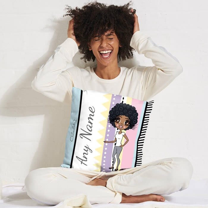 ClaireaBella Square Cushion - Pastel Pop - Image 1