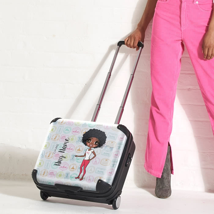 ClaireaBella Travel Stamp Weekend Suitcase - Image 3