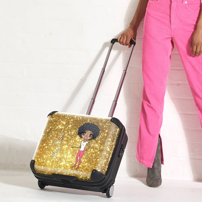 ClaireaBella Glitter Effect Weekend Suitcase - Image 4