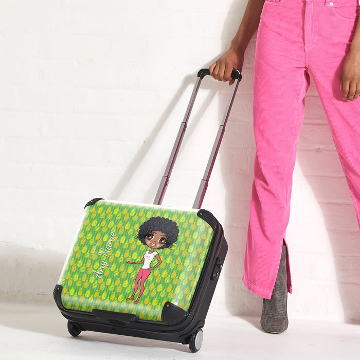 ClaireaBella Pineapple Print Weekend Suitcase - Image 3