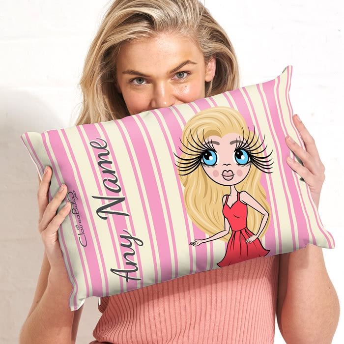 ClaireaBella Placement Cushion - Pink Stripe - Image 2