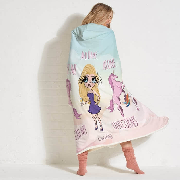 ClaireaBella Unicorn Love Hooded Blanket - Image 3