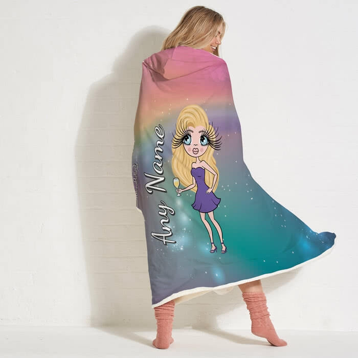 ClaireaBella Unicorn Colours Hooded Blanket - Image 1