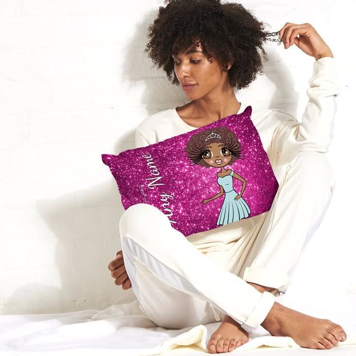 ClaireaBella Placement Cushion - Glitter Print Effect - Image 1