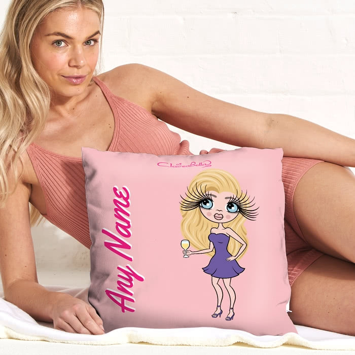 ClaireaBella Square Cushion - Dusty Pink - Image 3