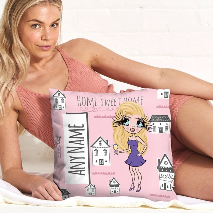 ClaireaBella Square Cushion - Home Sweet Home - Image 2