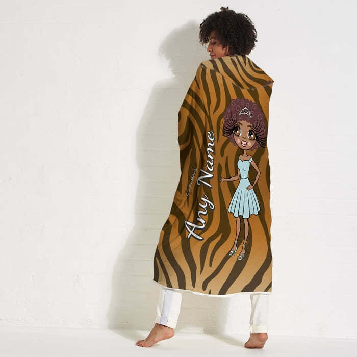 ClaireaBella Tiger Print Hooded Blanket - Image 7