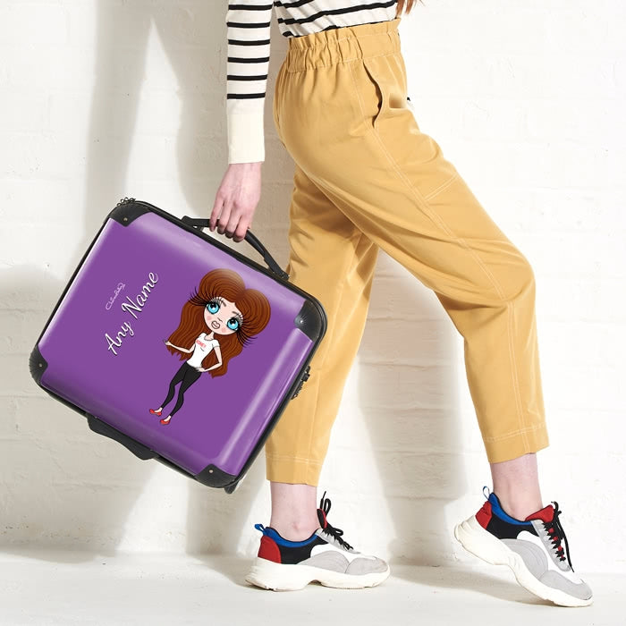 ClaireaBella Purple Weekend Suitcase - Image 3