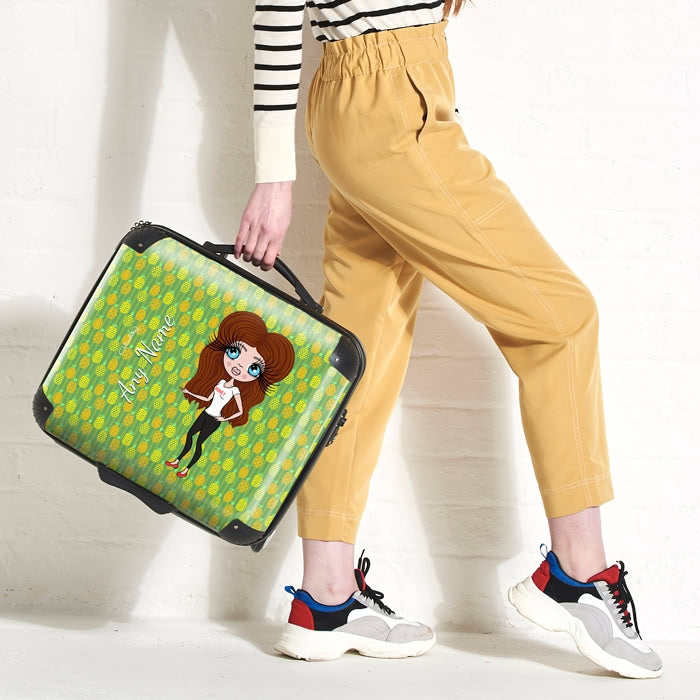 ClaireaBella Pineapple Print Weekend Suitcase - Image 1